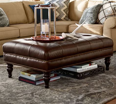 pottery barn ottoman